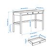 HEMNES desk with 2 drawers
