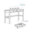 HEMNES desk with 2 drawers