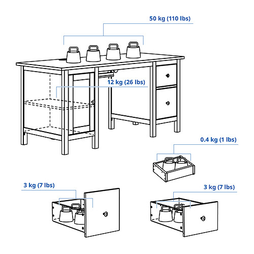 HEMNES desk