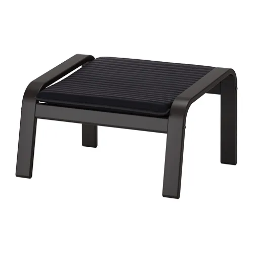 POÄNG - 椅凳, 黑棕色/Knisa 黑色 | IKEA 線上購物 - PE667074_S4