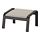 POÄNG - footstool, black-brown/Knisa light beige | IKEA Taiwan Online - PE667076_S1