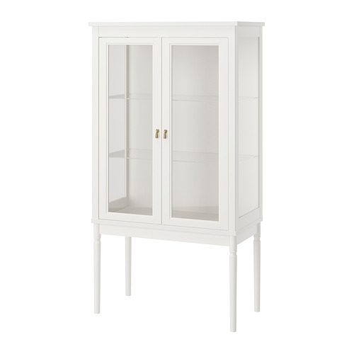 FÄRJKARL - 玻璃門櫃，淺乳白色，87x45x161 公分 | IKEA 線上購物 - PE997416_S4