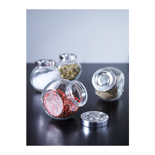 RAJTAN - 香料罐, 玻璃/鋁色 | IKEA 線上購物 - PE173636_S4