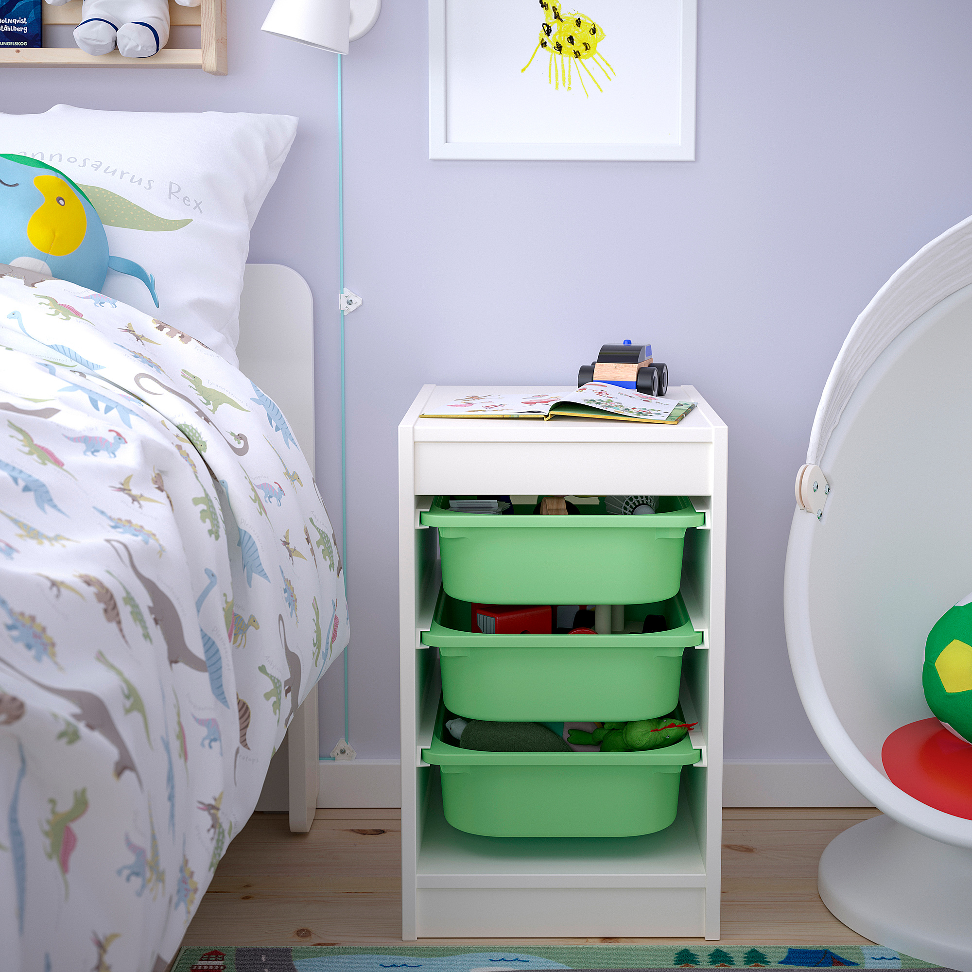 TROFAST storage combination with boxes