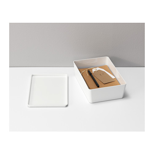 KUGGIS - box with lid, white | IKEA Taiwan Online - PE551694_S4