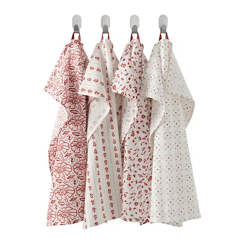 INAMARIA - tea towel, patterned red/pink, 45x60 cm | IKEA Taiwan Online - PE856520_S4