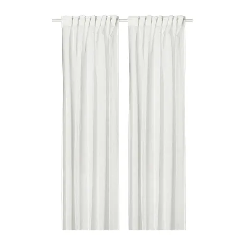 PALPLJUNGMAL - 紗簾 2件裝, 白色 白色/方格 含織帶, 145x250 公分 | IKEA 線上購物 - PE959325_S4