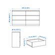MALM bedroom furniture, set of 4