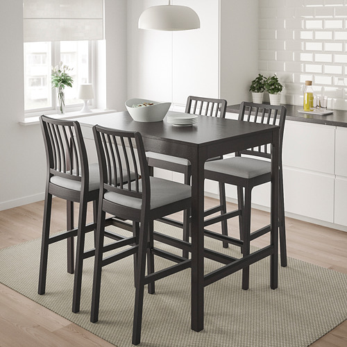 EKEDALEN - 吧台椅附靠背, 深棕色/Orrsta 淺灰色 | IKEA 線上購物 - PE720430_S4
