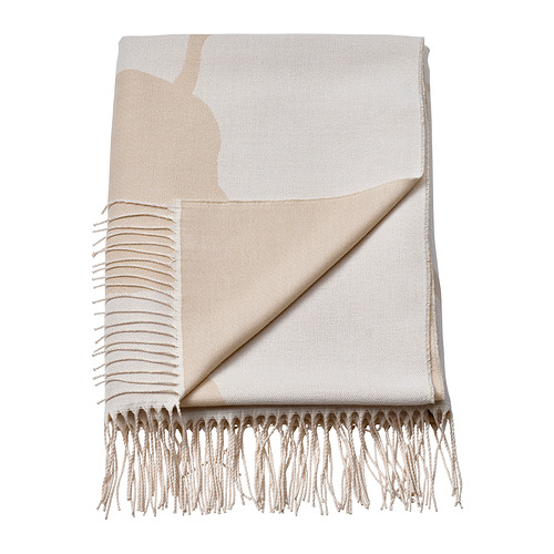 PERSIKOTRÄD - throw, off-white/grey-beige, 150x200 cm | IKEA Taiwan Online - PE997485_S4