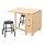 NORDEN/RÅSKOG - table and 2 stools, birch/black | IKEA Taiwan Online - PE716746_S1