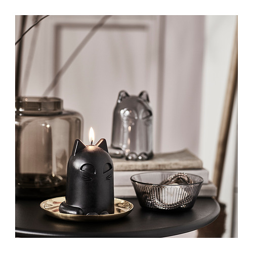 KUSTFYR unscented candle