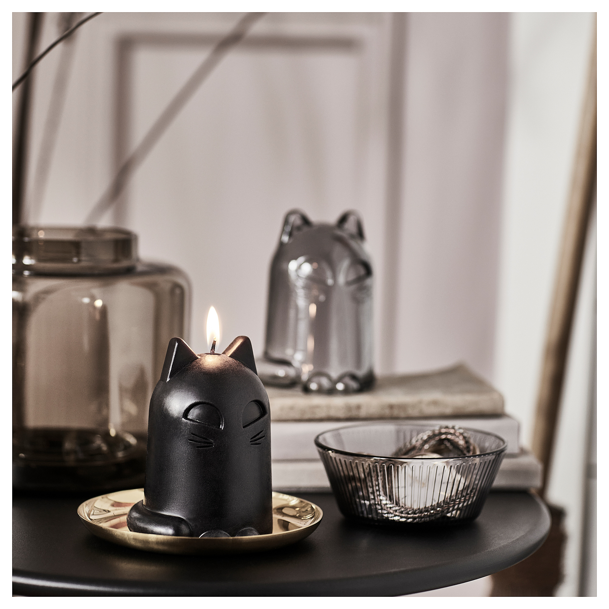 KUSTFYR unscented candle