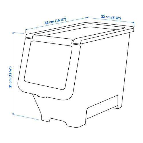 FIRRA - 附蓋收納盒, 透明 | IKEA 線上購物 - PE812530_S4
