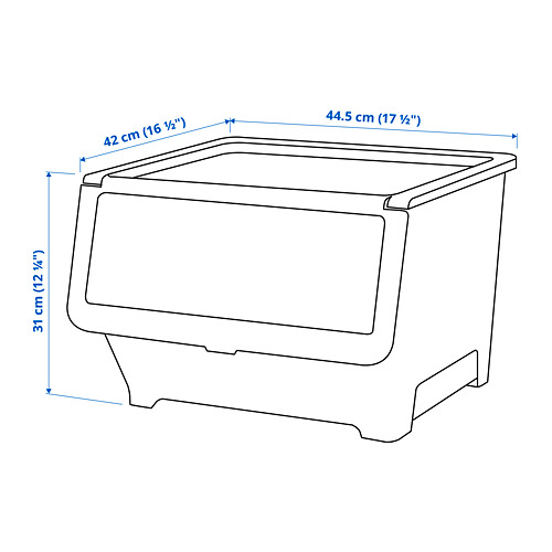 FIRRA - 附蓋收納盒, 黑色 | IKEA 線上購物 - PE812532_S4