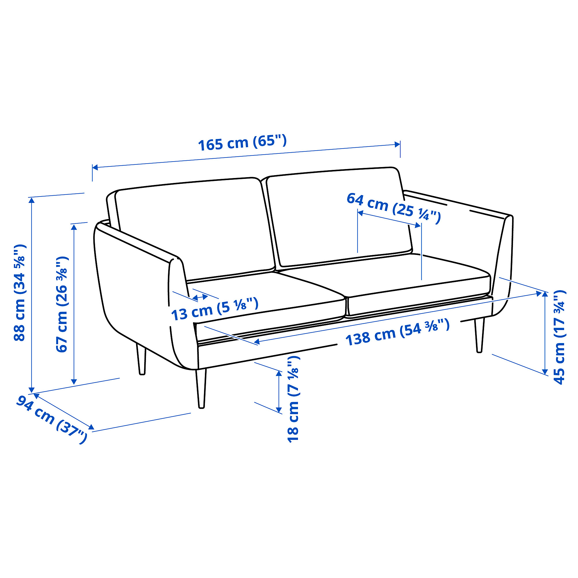 SMEDSTORP 2-seat sofa