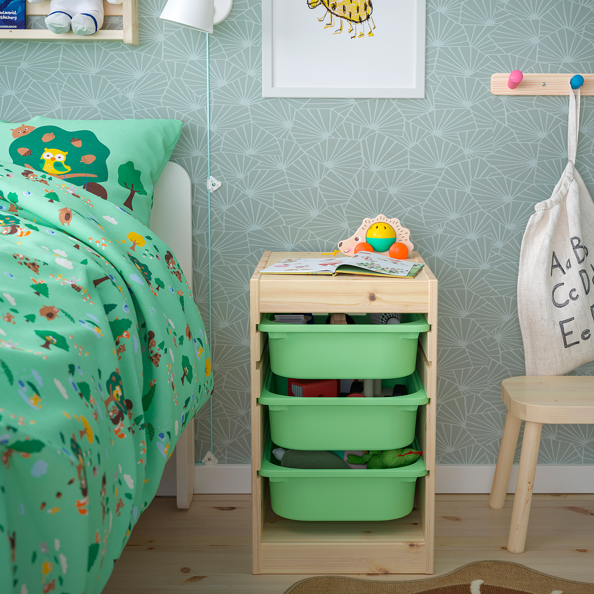TROFAST storage combination with boxes