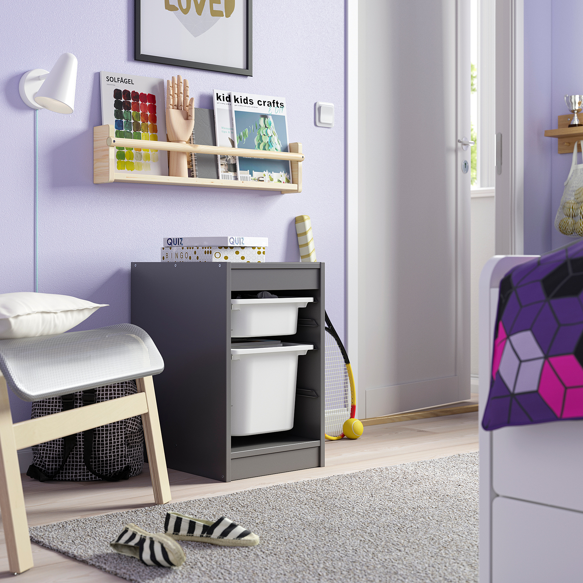 TROFAST storage combination with boxes
