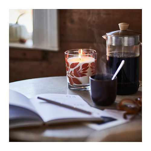 HÖSTAGILLE scented candle in glass