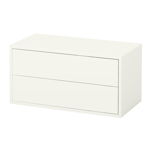 EKET - 收納櫃附2抽屜, 白色, 70x35x35 公分 | IKEA 線上購物 - PE614332_S4