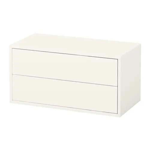 EKET - 收納櫃附2抽屜, 白色, 70x35x35 公分 | IKEA 線上購物 - PE614332_S4