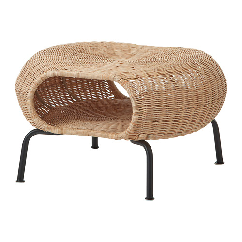 GAMLEHULT - footstool with storage, rattan/anthracite | IKEA Taiwan Online - PE716940_S4