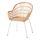 NILSOVE - chair with armrests, rattan/white | IKEA Taiwan Online - PE716967_S1