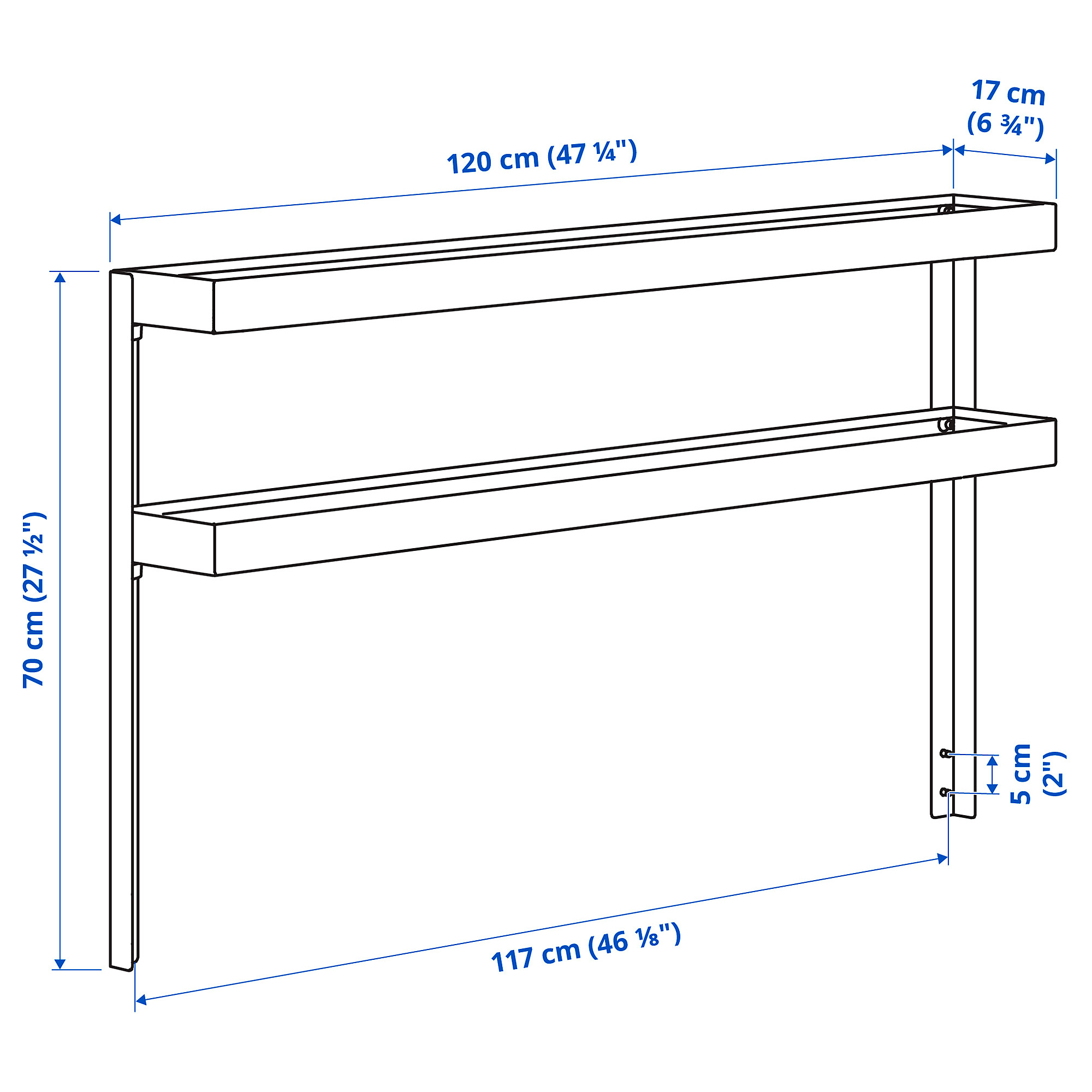 BÅTSKÄR add-on unit with shelves