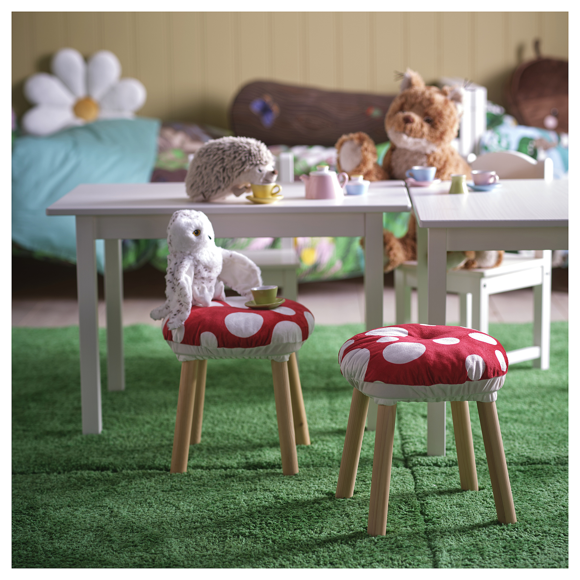 SKOGSDUVA stool cover