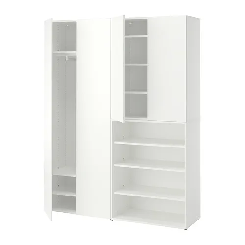 LASTARE - 衣櫃/衣櫥組合，白色，160x42x201 公分 | IKEA 線上購物 - PE997601_S4