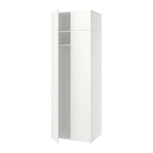 LASTARE - 衣櫃/衣櫥組合，白色/附高度延伸櫃，80x62x237 公分 | IKEA 線上購物 - PE997627_S4
