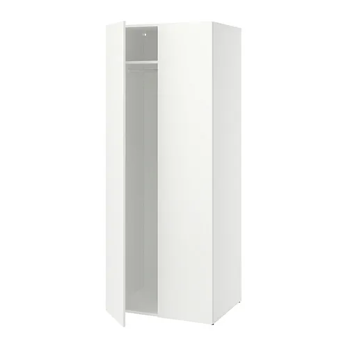 LASTARE - 衣櫃/衣櫥組合，白色，80x62x201 公分 | IKEA 線上購物 - PE997623_S4