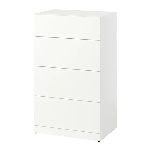 LASTARE - 抽屜櫃/4抽，白色，60x42x100 公分 | IKEA 線上購物 - PE997661_S4