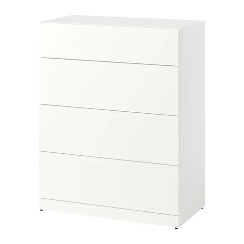 LASTARE - 抽屜櫃/4抽，白色，80x42x100 公分 | IKEA 線上購物 - PE997665_S4