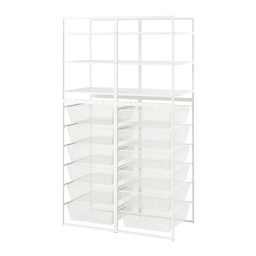 JONAXEL - open storage combination, white, 99x51x173 cm | IKEA Taiwan Online - PE756209_S4