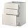 METOD/MAXIMERA - base cab f hob/3 fronts/3 drawers, white/Veddinge white | IKEA Taiwan Online - PE411721_S1