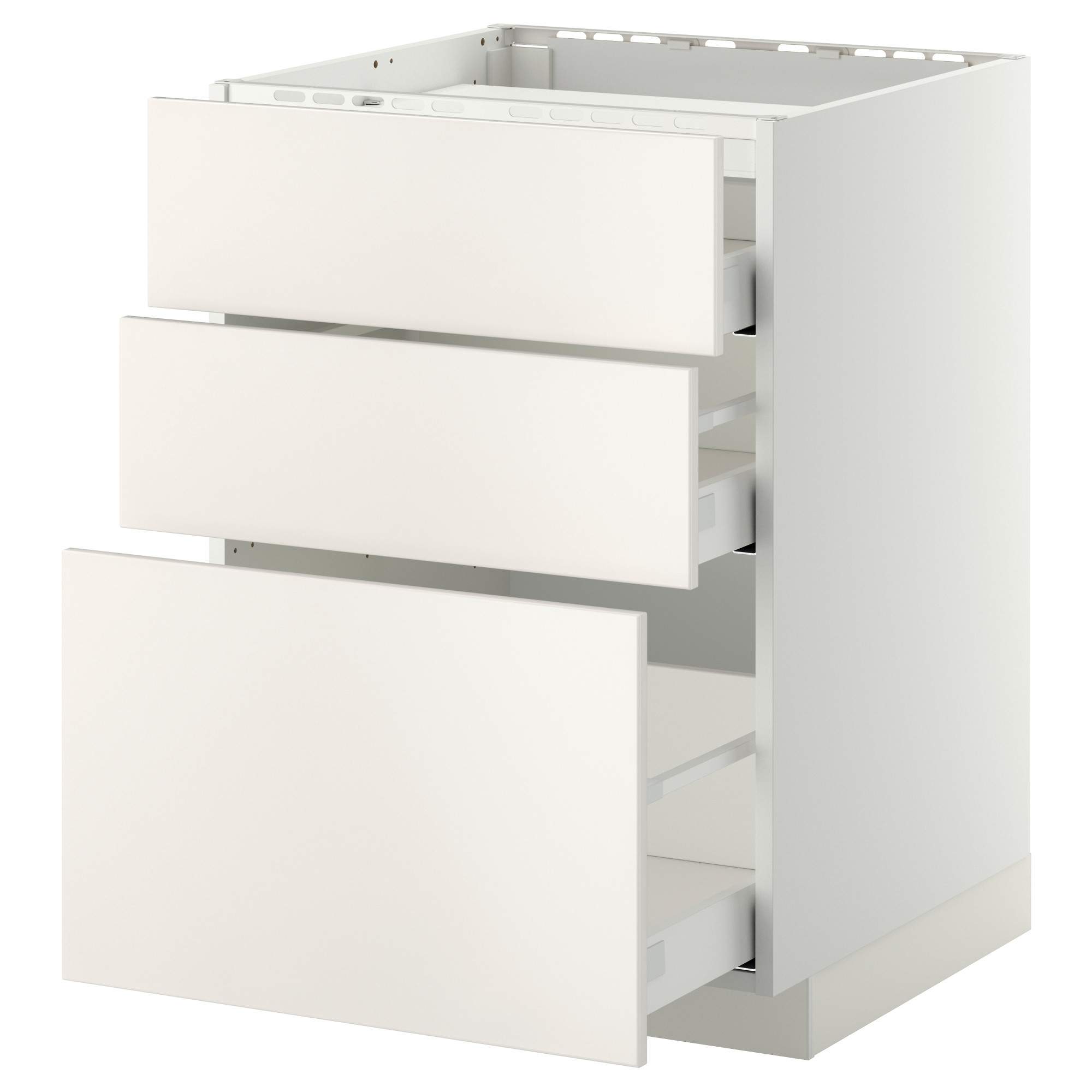 METOD/MAXIMERA base cab f hob/3 fronts/3 drawers