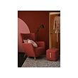 OSKARSHAMN wing chair with footstool
