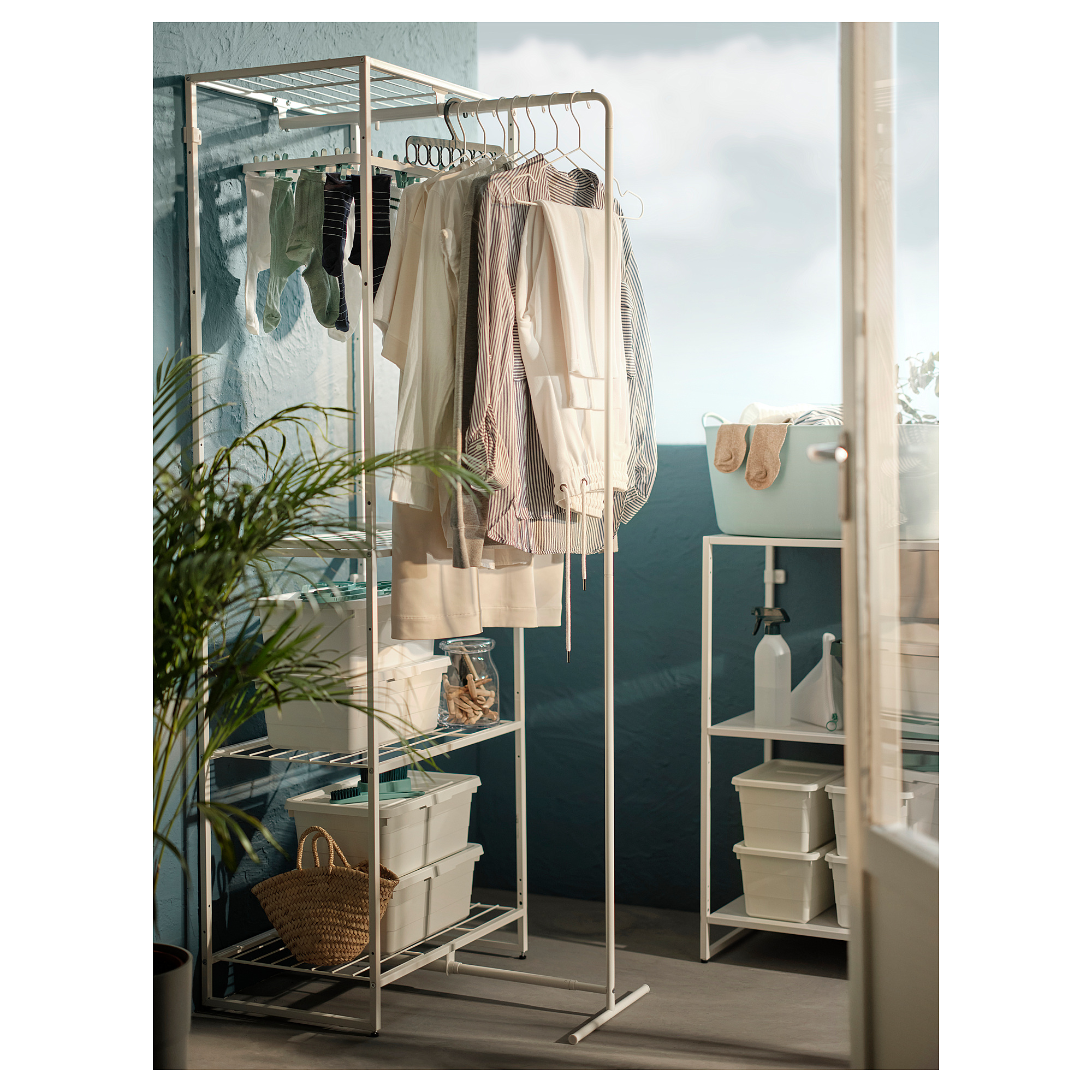 JOSTEIN shelving unit with drying rack