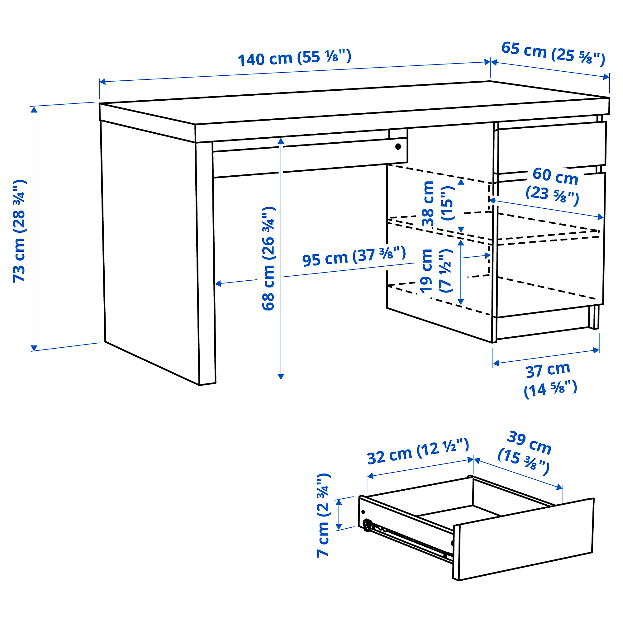 MALM desk