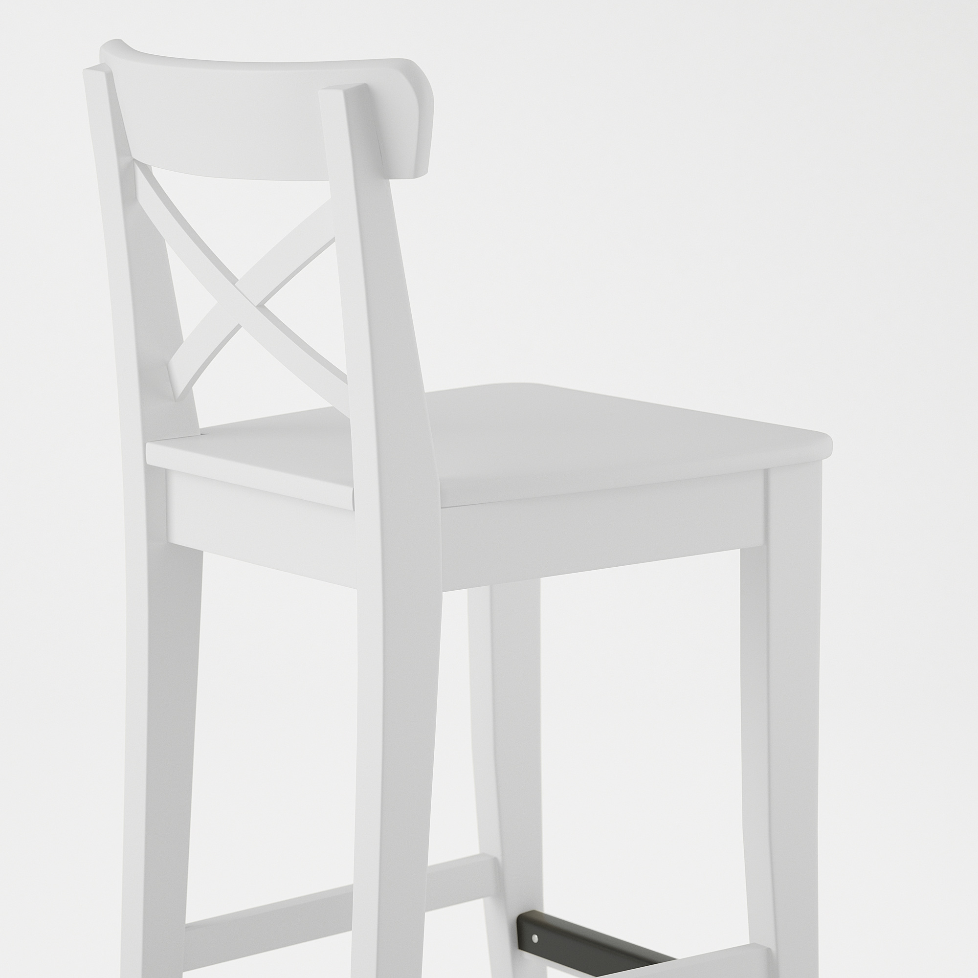 INGOLF bar stool with backrest