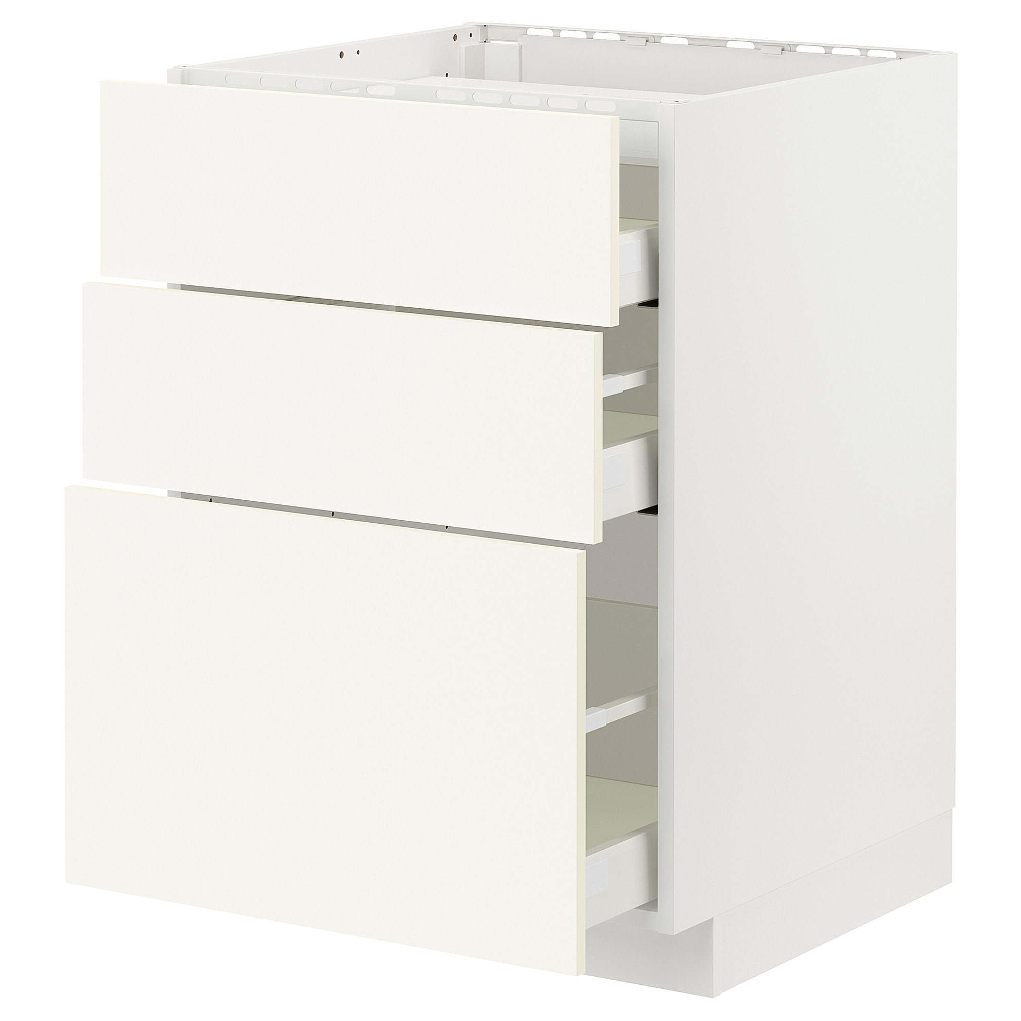 METOD/MAXIMERA base cab f hob/3 fronts/3 drawers