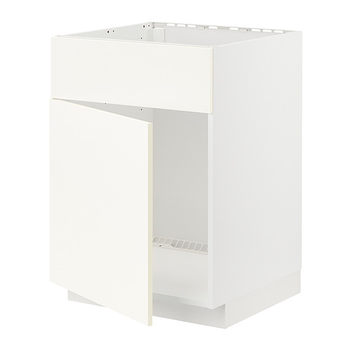 METOD base cabinet f sink w door/front