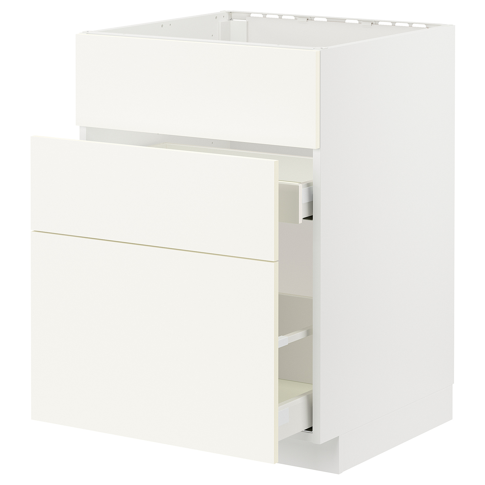 METOD/MAXIMERA base cab f sink+3 fronts/2 drawers