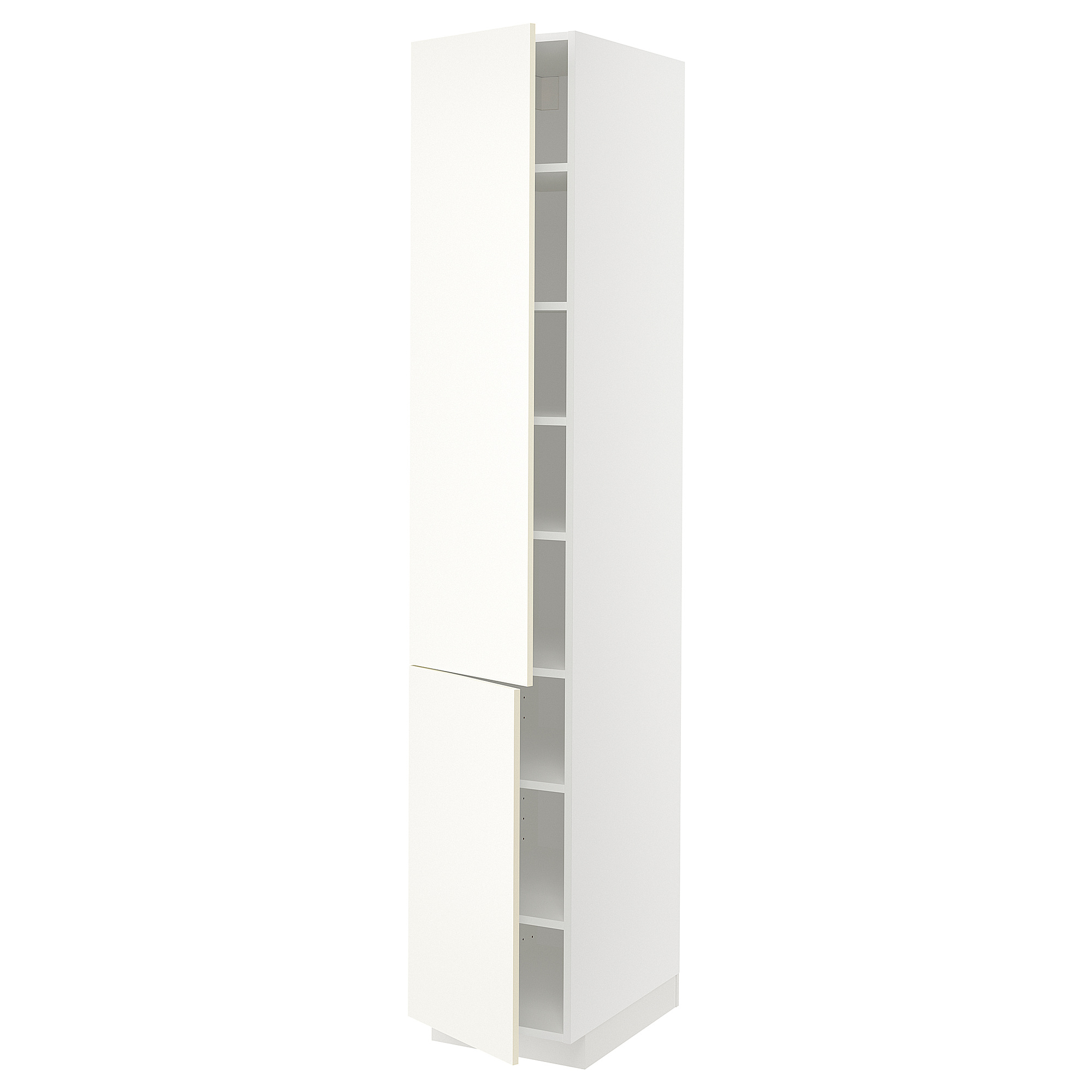 METOD high cabinet with shelves/2 doors