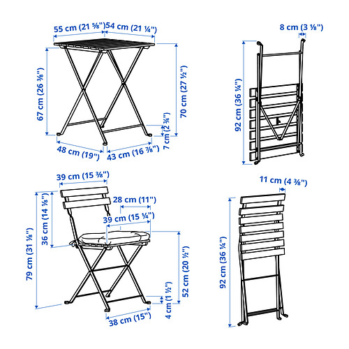 TÄRNÖ 戶外餐桌椅組