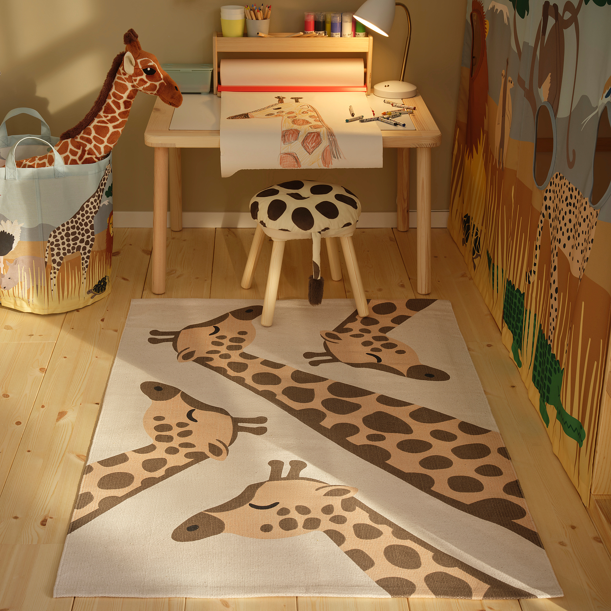 SANDLÖPARE rug, flatwoven