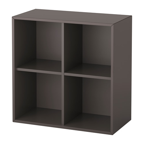 EKET wall-mounted shelving unit w 4 comp