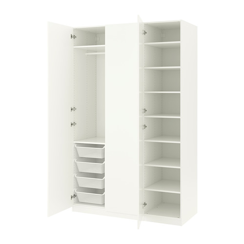 PAX/FORSAND - 衣櫃/衣櫥, 白色/白色, 150x60x236 公分 | IKEA 線上購物 - PE667758_S4