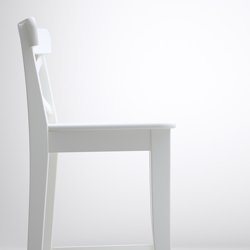 INGOLF - bar stool with backrest, white | IKEA Taiwan Online - PE600743_S4